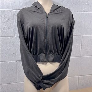 Puma Dark Gray Cropped Hoodie​​​​​